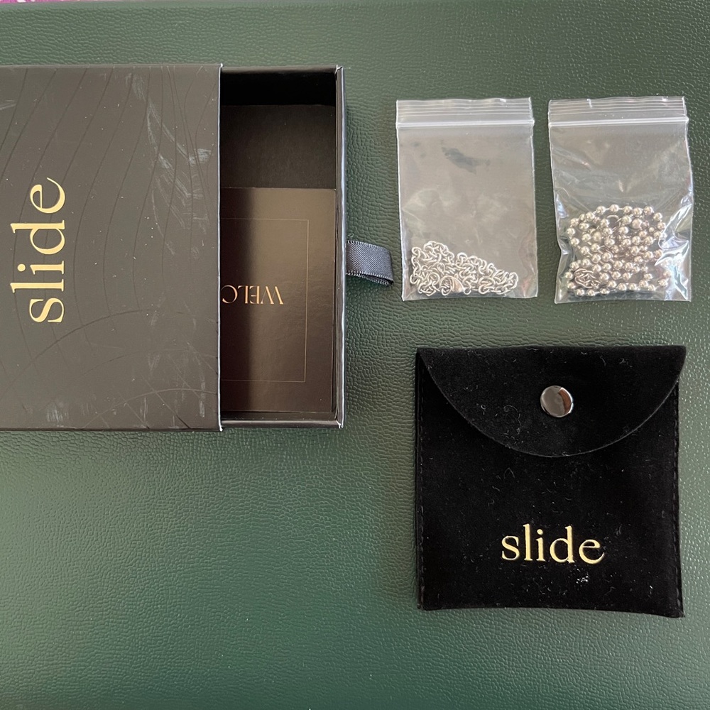 Slide Jewelry Necklace and Bracelet Combo